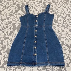 Denim Button Front Dress ✨Brand New✨